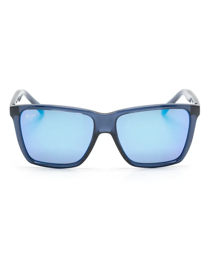 Maui Jim Eckige Crusem Sonnenbrille - Blau Blau