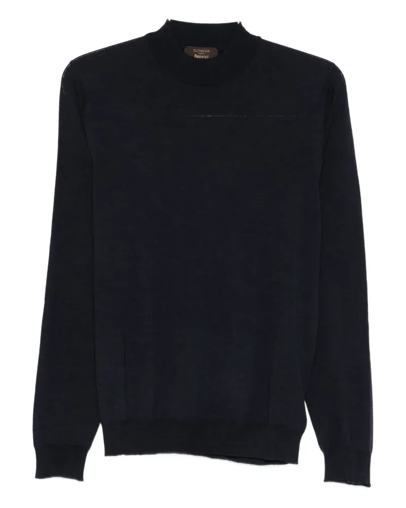 Zanone Pullover mit Stehkragen - Schwarz Schwarz