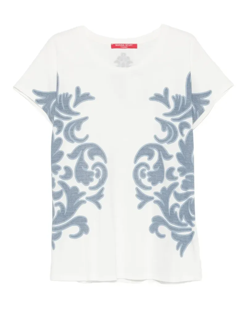 Marina Rinaldi T-Shirt mit Print - Weiß Weiß