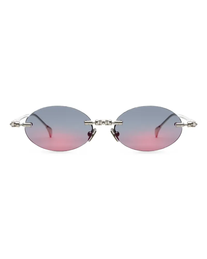 KUBORAUM H62 oval-frame sunglasses - Silber Silber