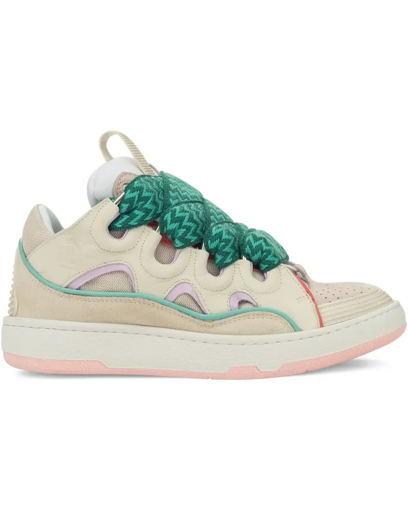 Lanvin Curb Sneakers - Nude Nude