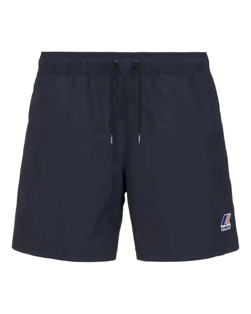 K-Way Le Vrai Olivier Shorts mit Logo - Blau Blau