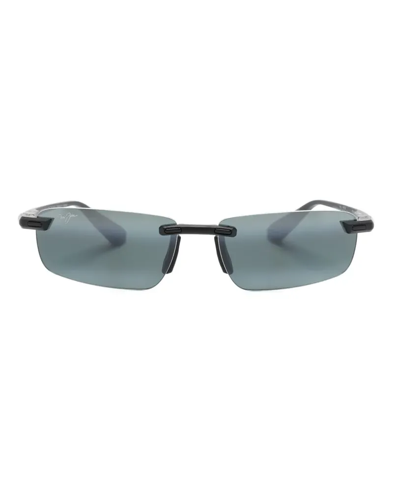 Maui Jim Ilikou Sonnenbrille mit eckigem Gestell - Schwarz Schwarz