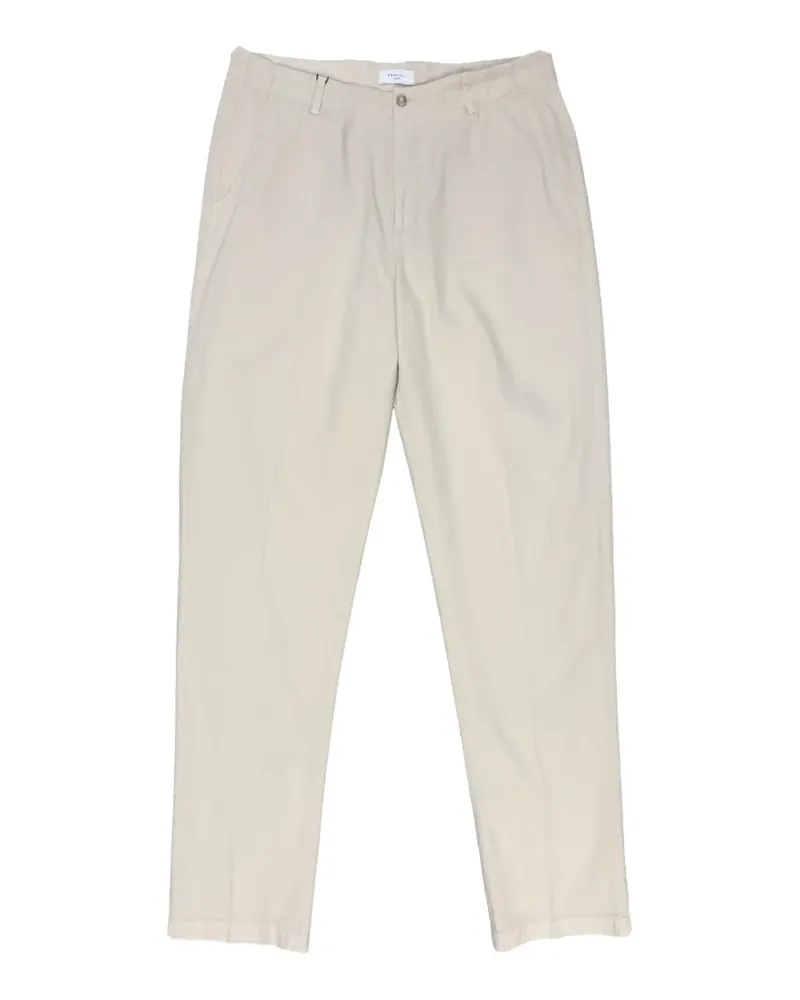 Boglioli herringbone-pattern cotton trousers - Nude Nude