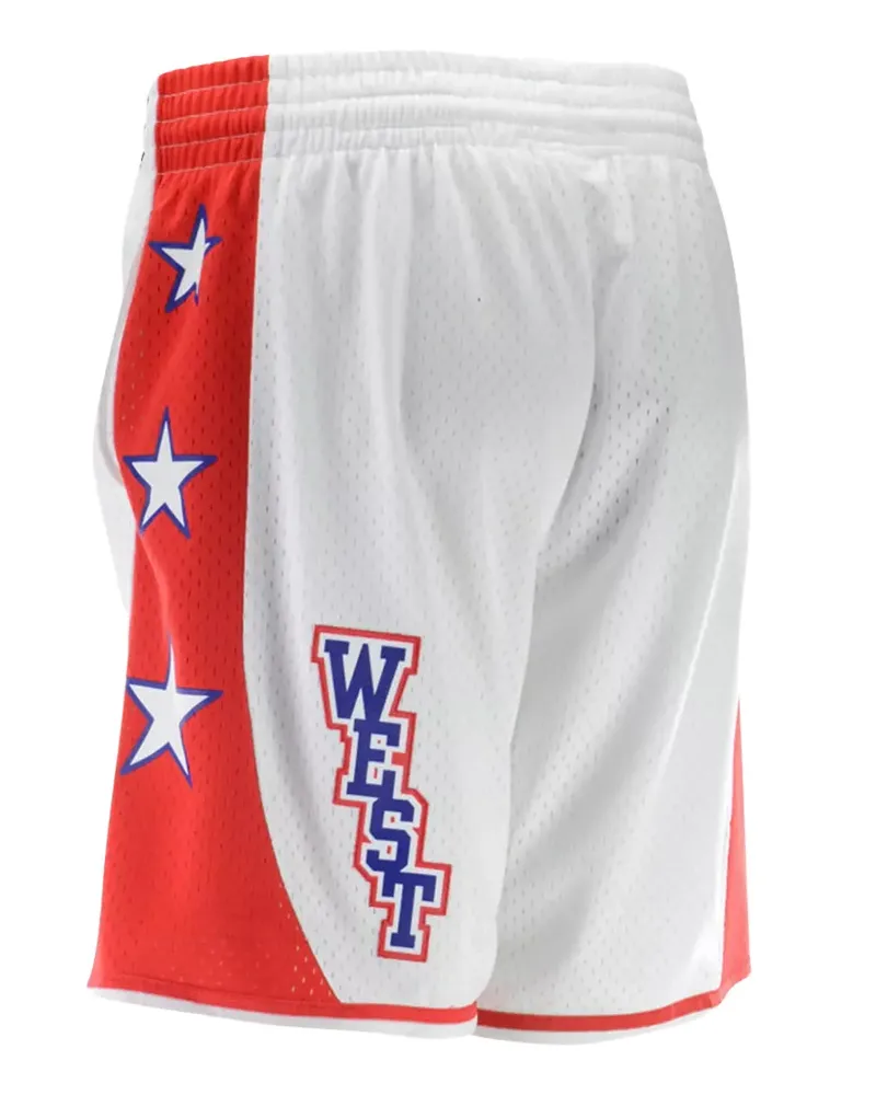 Mitchell & Ness Shorts mit Sternen - Weiß Weiß