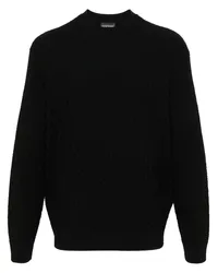 Emporio Armani Strukturierter Pullover Schwarz