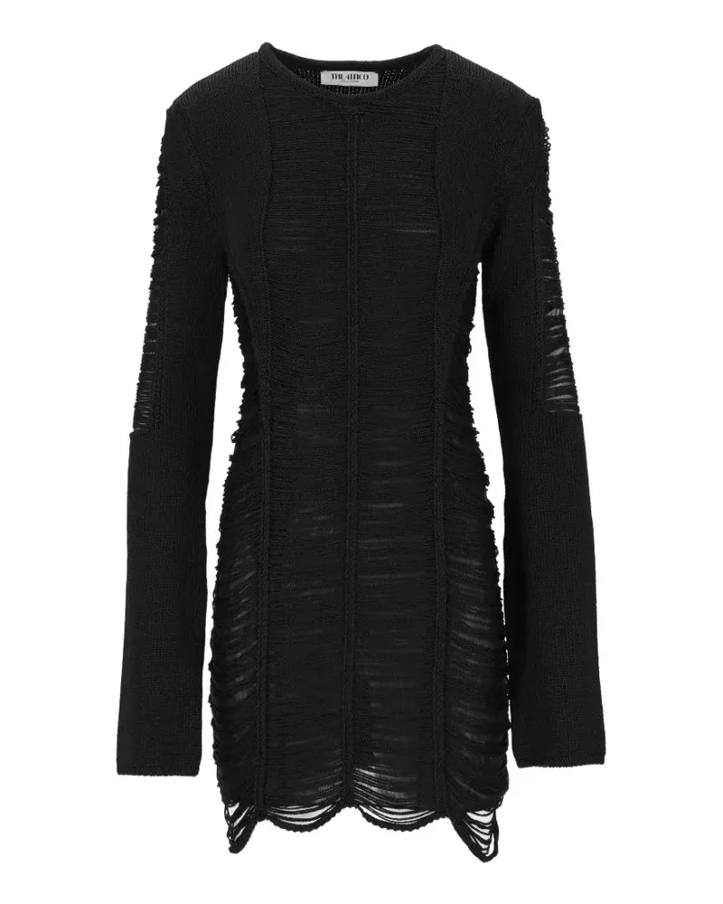 ATTICO Minikleid mit Augen - Schwarz Schwarz