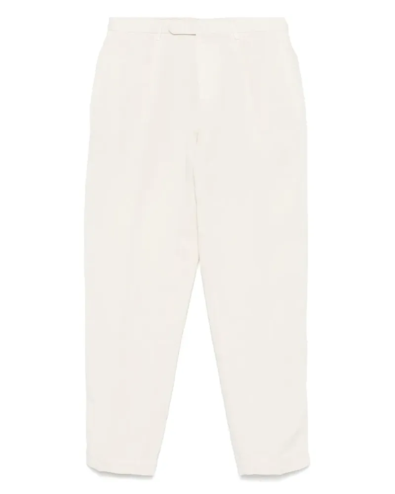 Dell'oglio Hose mit Bundfalten - Weiß Weiß