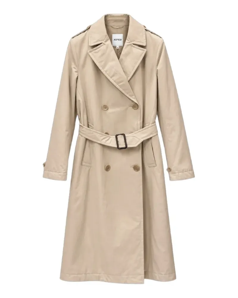 ASPESI Trenchcoat mit Gürtel - Nude Nude