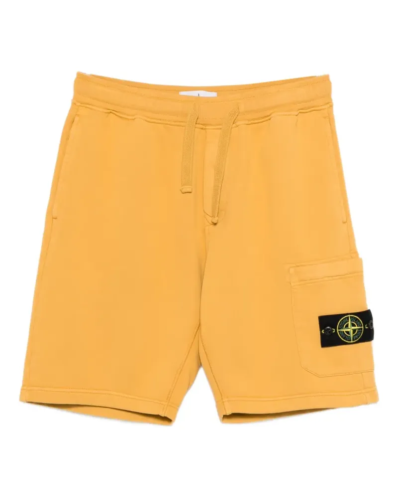 Stone Island patch drawstring shorts - Gelb Gelb