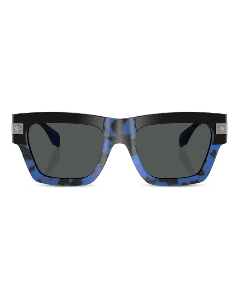 Versace Medusa rectangle sunglasses - Blau Blau
