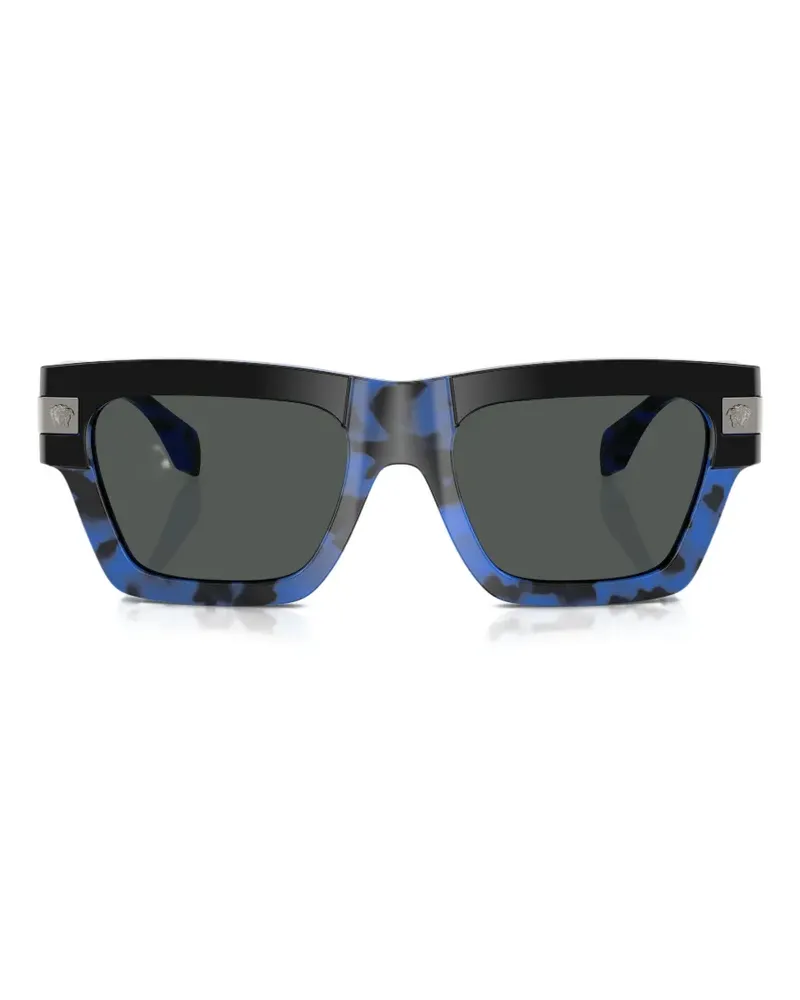 Versace Medusa rectangle sunglasses - Blau Blau