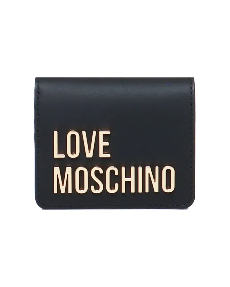Moschino Portemonnaie mit Logo - Schwarz Schwarz