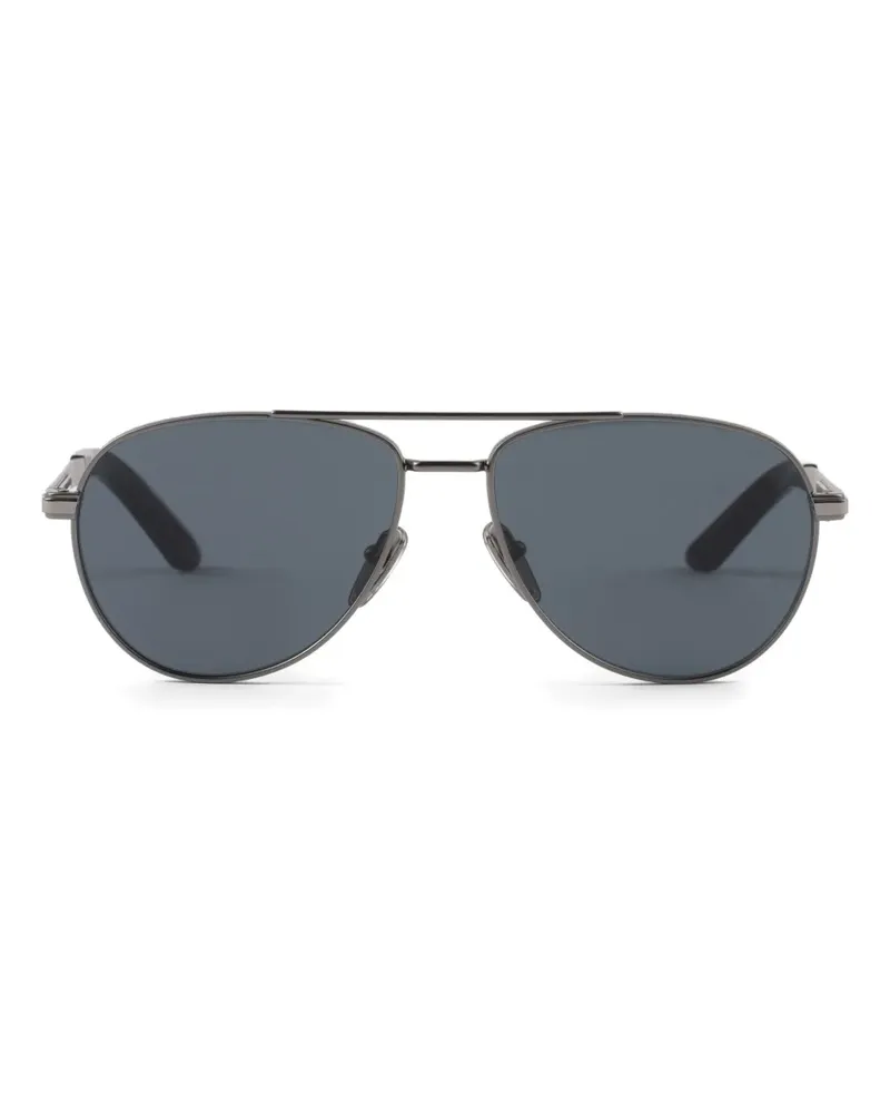 Prada Sonnenbrille mit Metallgestell - Silber Silber