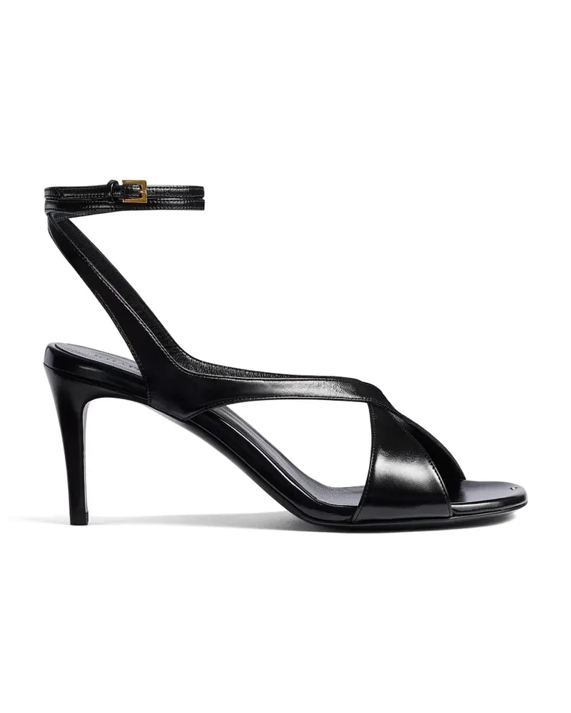 KHAITE Liria Sandalen mit Knöchelriemen - Schwarz Schwarz