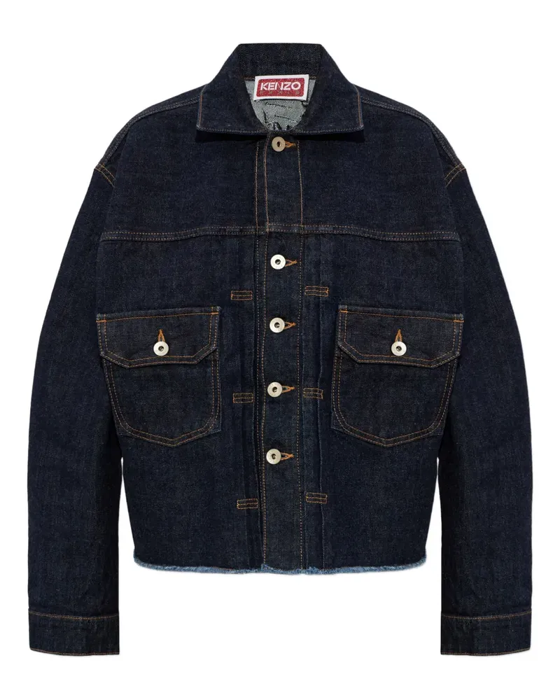 Kenzo button embellished jacket - Blau Blau