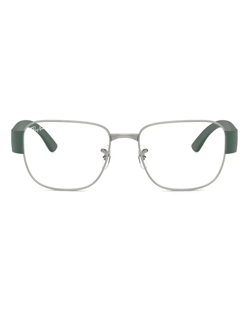 Ray Ban Eckige Brille aus Metall - Silber Silber