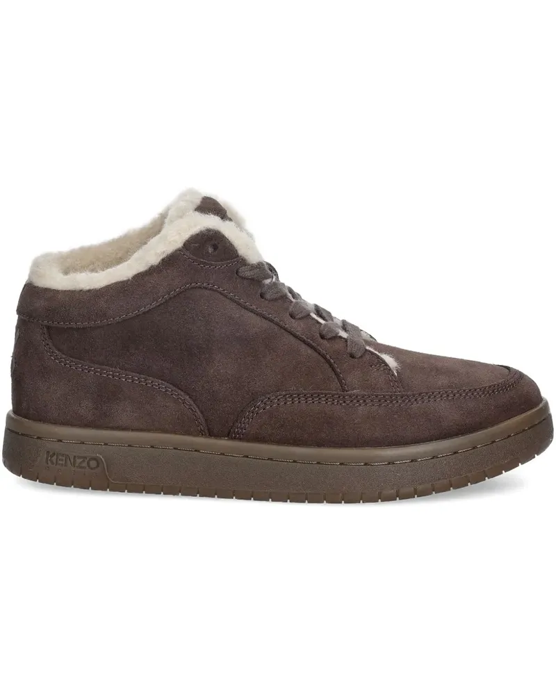 Kenzo Sneakers mit Shearling - Braun Braun