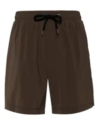 James Perse Badeshorts mit Saumschlitz Braun