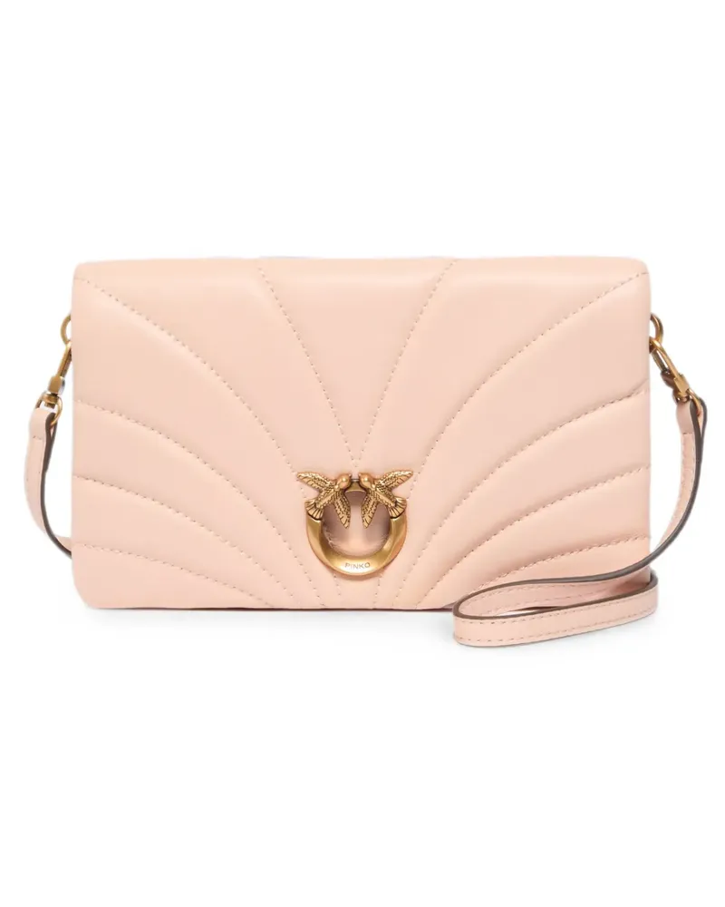 Pinko Gesteppte Love Schultertasche - Rosa Rosa