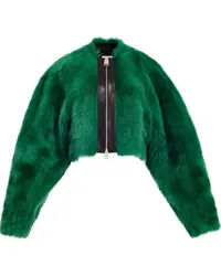 KHAITE The Gracell Shearling-Jacke Grün