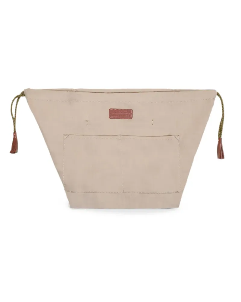 Dragon Diffusion drawstring clutch bag - Nude Nude