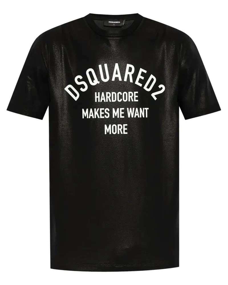 Dsquared2 T-Shirt mit Logo-Print - Schwarz Schwarz