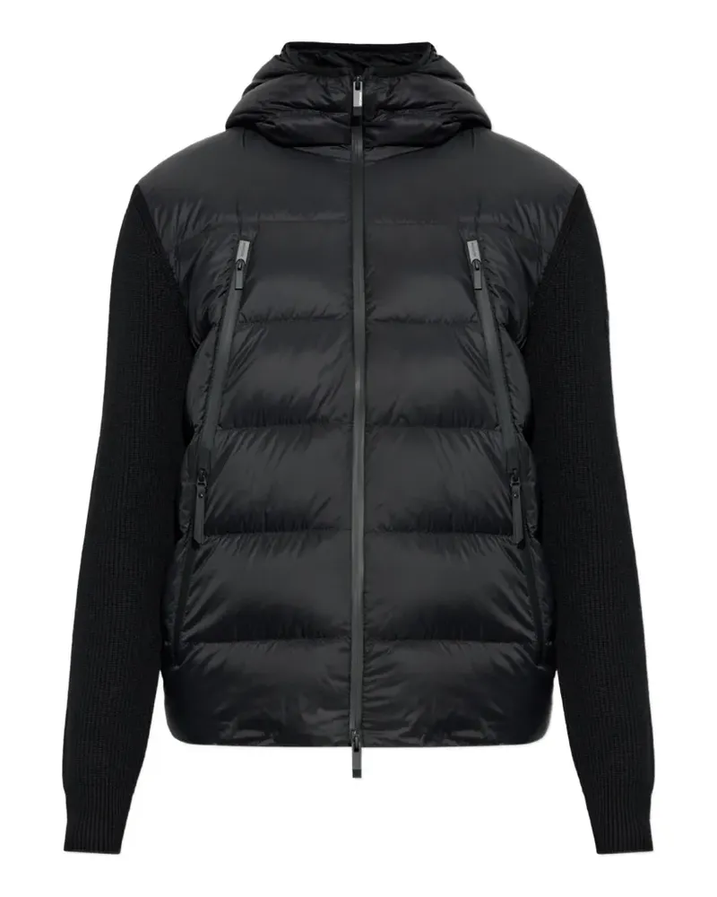 Moncler Wattierter Cardigan mit Reißverschluss - Schwarz Schwarz