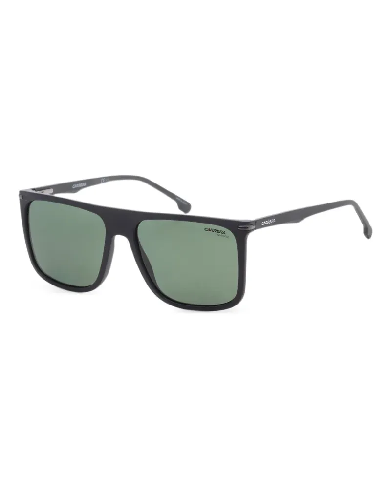 Carrera Sonnenbrille mit eckigem Gestell - Schwarz Schwarz