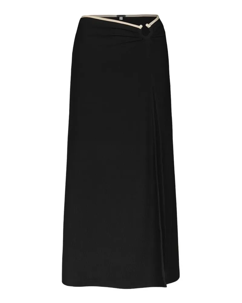 Johanna Ortiz Nuevo Destino midi skirt - Schwarz Schwarz