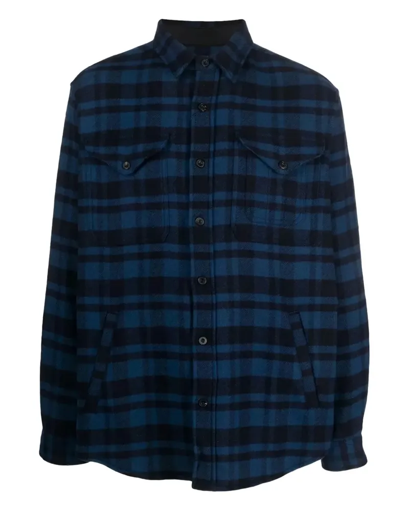 Ralph Lauren checked long-sleeved shirt - Blau Blau