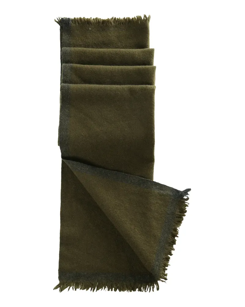 Margaret Howell fringed scarf - Grün Grün