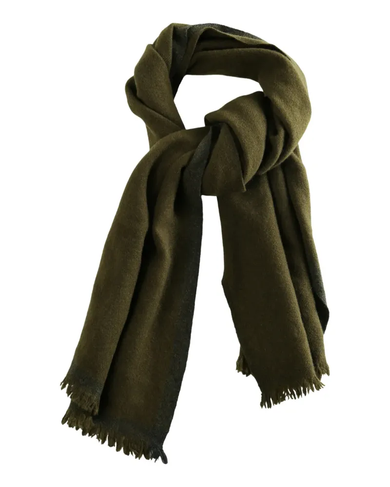 Margaret Howell Schal mit Fransen - Grün Grün