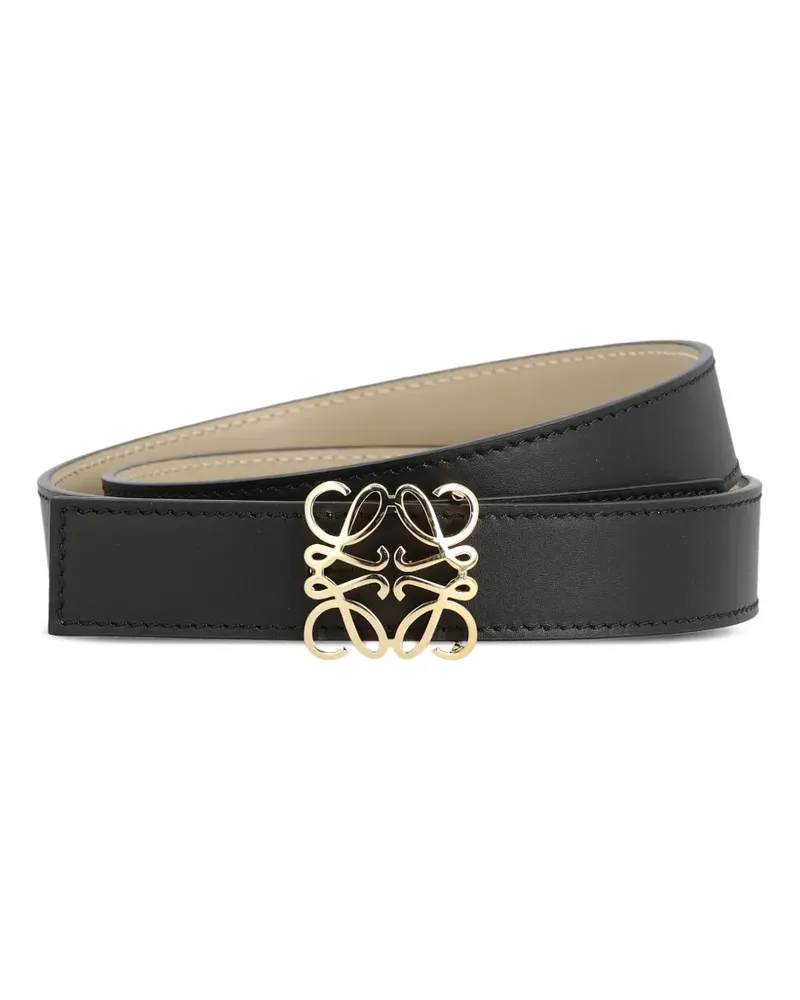 Loewe Anagram reversible belt - Schwarz Schwarz
