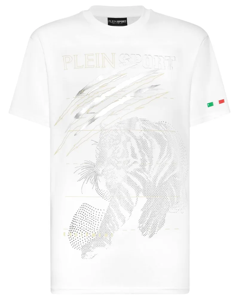 Philipp Plein T-Shirt mit Tigermotiv - Weiß Weiß
