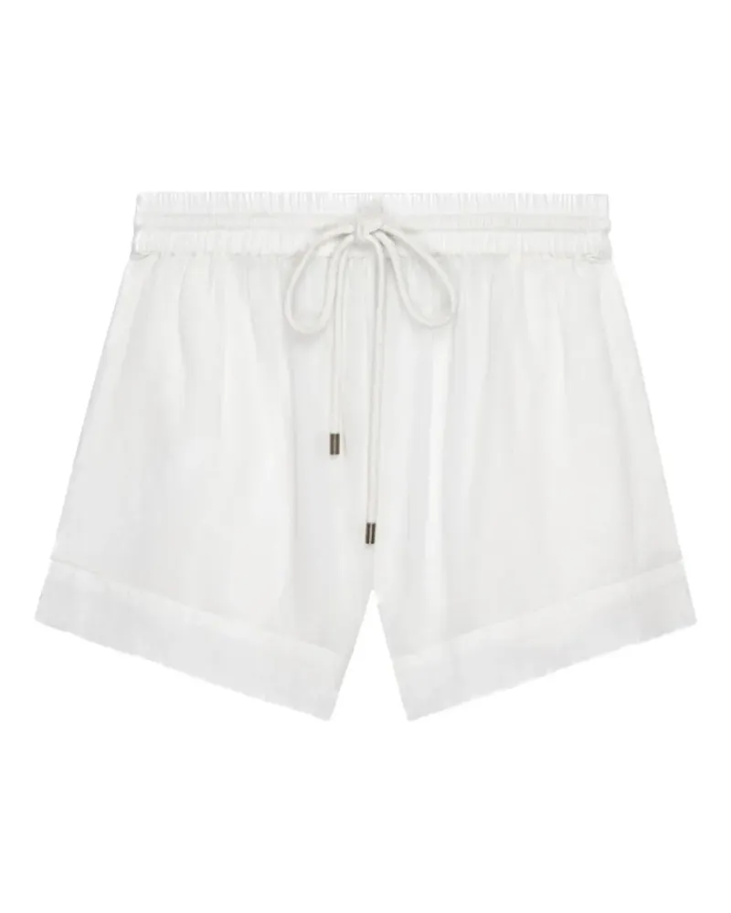 The Great Delta drawstring elasticated shorts - Weiß Weiß