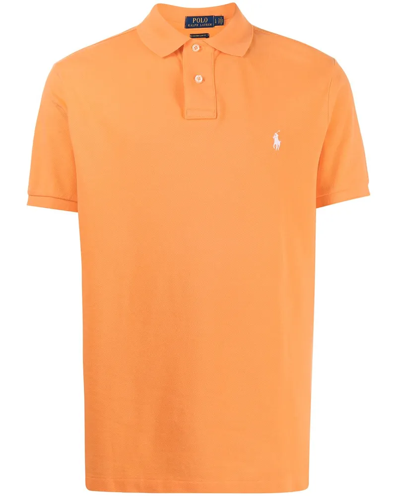 Ralph Lauren Poloshirt mit Stickerei Orange