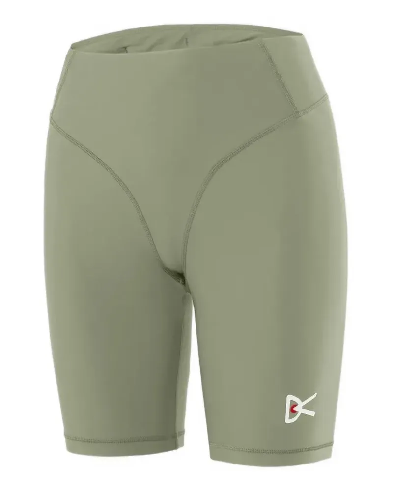 District Vision logo-print panelled shorts - Grün Grün