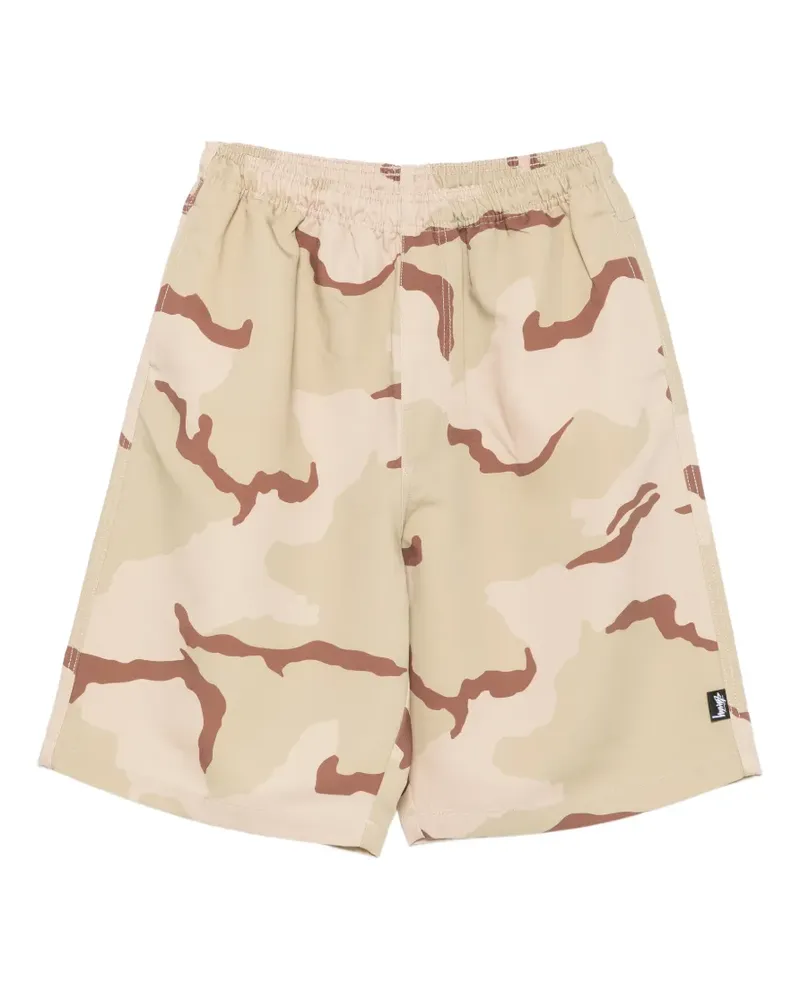 Stüssy camouflage-print baggy shorts - Nude Nude