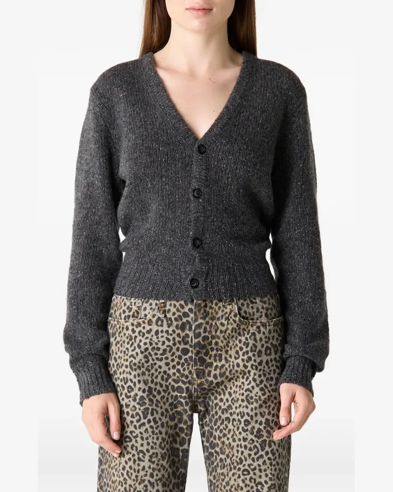 R13 split-hem cashmere cardigan - Grau Grau