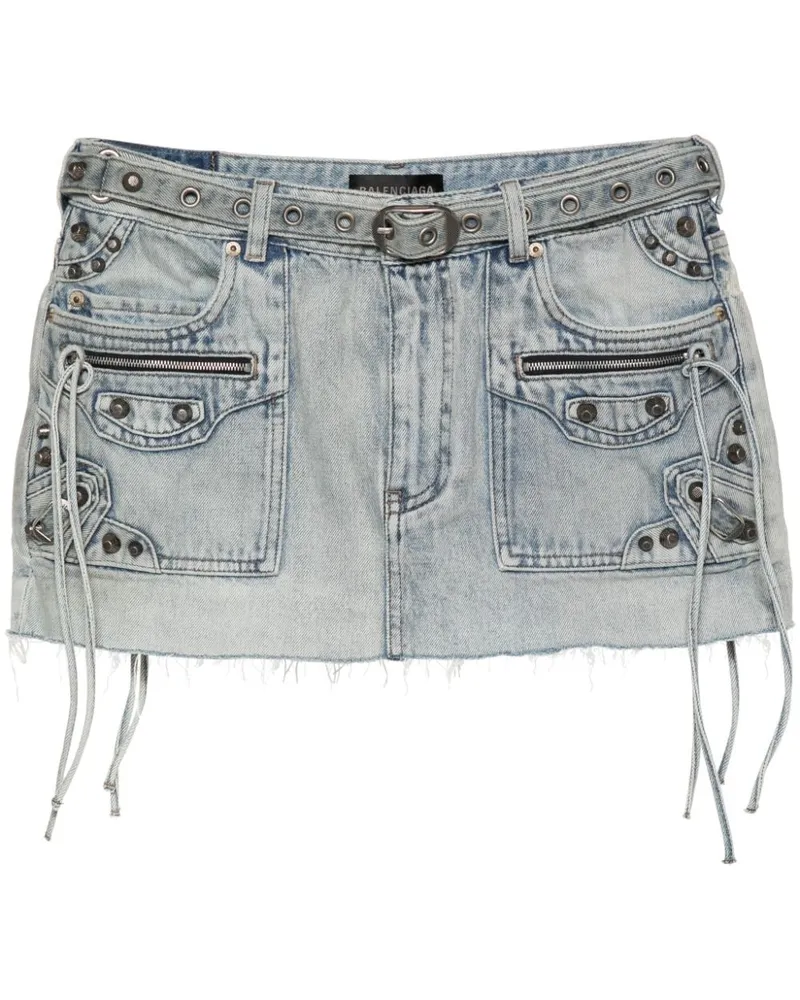 Balenciaga Cagole Jeans-Minirock - Blau Blau