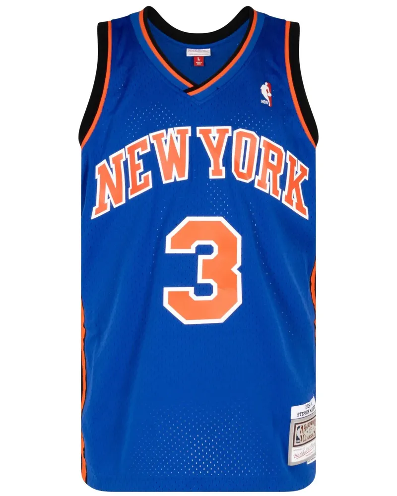 Mitchell & Ness Swingman NBA New York Knicks 2005/06 Stephon Marbury Trikot - Blau Blau