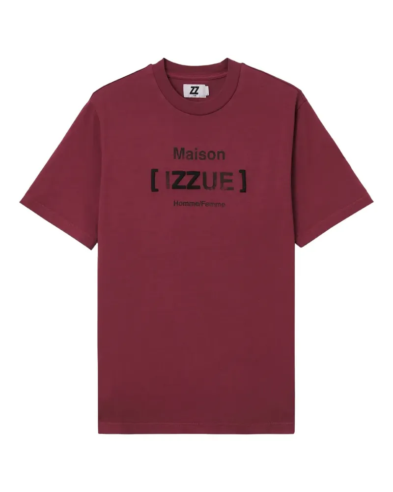 Izzue T-Shirt mit grafischem Print - Rot Rot
