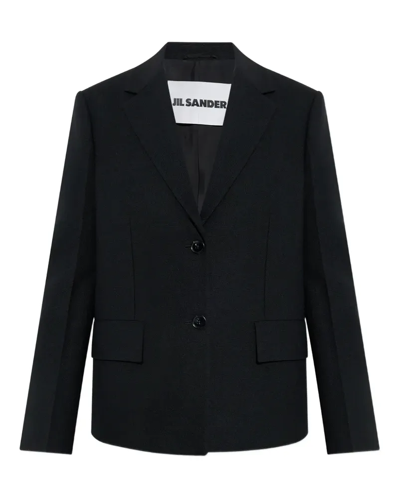 Jil Sander Sakko mit fallendem Revers - Schwarz Schwarz