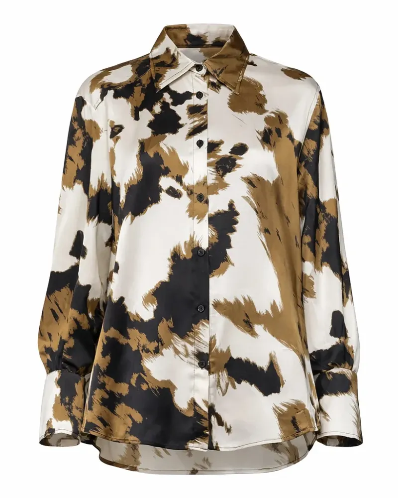 Kaos long-sleeve patterned shirt - Weiß Weiß