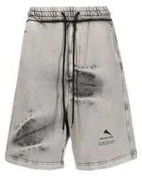 MAUNA KEA Shorts mit Stone-Wash-Effekt Grau