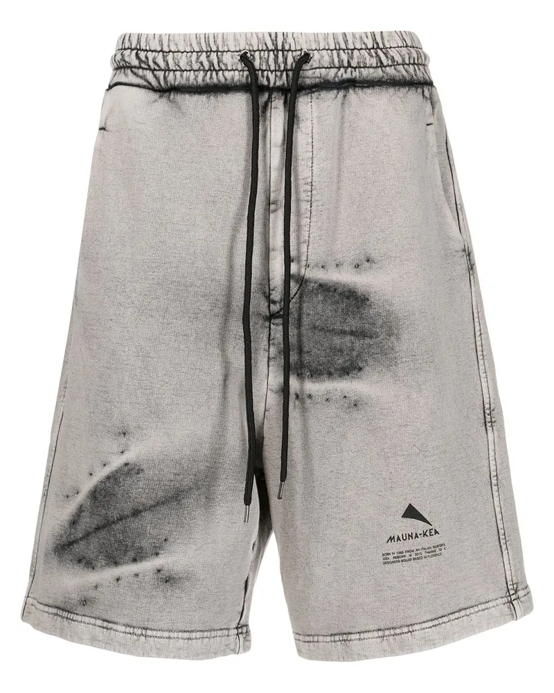 MAUNA KEA Shorts mit Stone-Wash-Effekt Grau