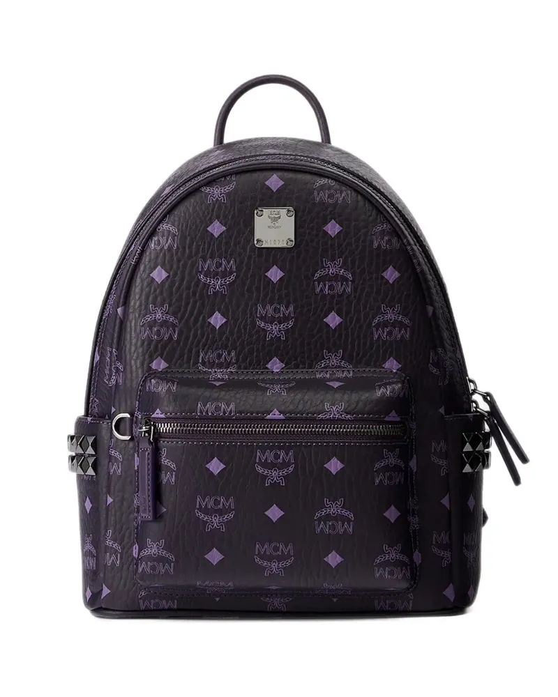 MCM small Stark Visetos backpack - Violett Violett