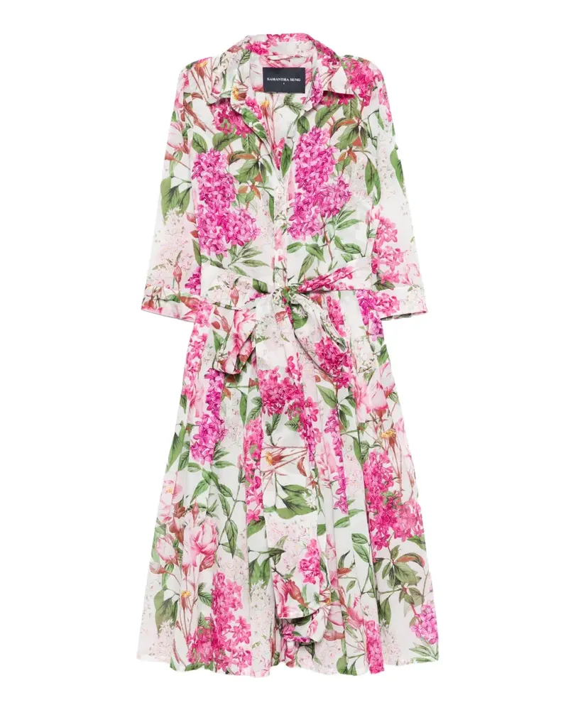 Samantha Sung Audrey floral midi dress - Weiß Weiß