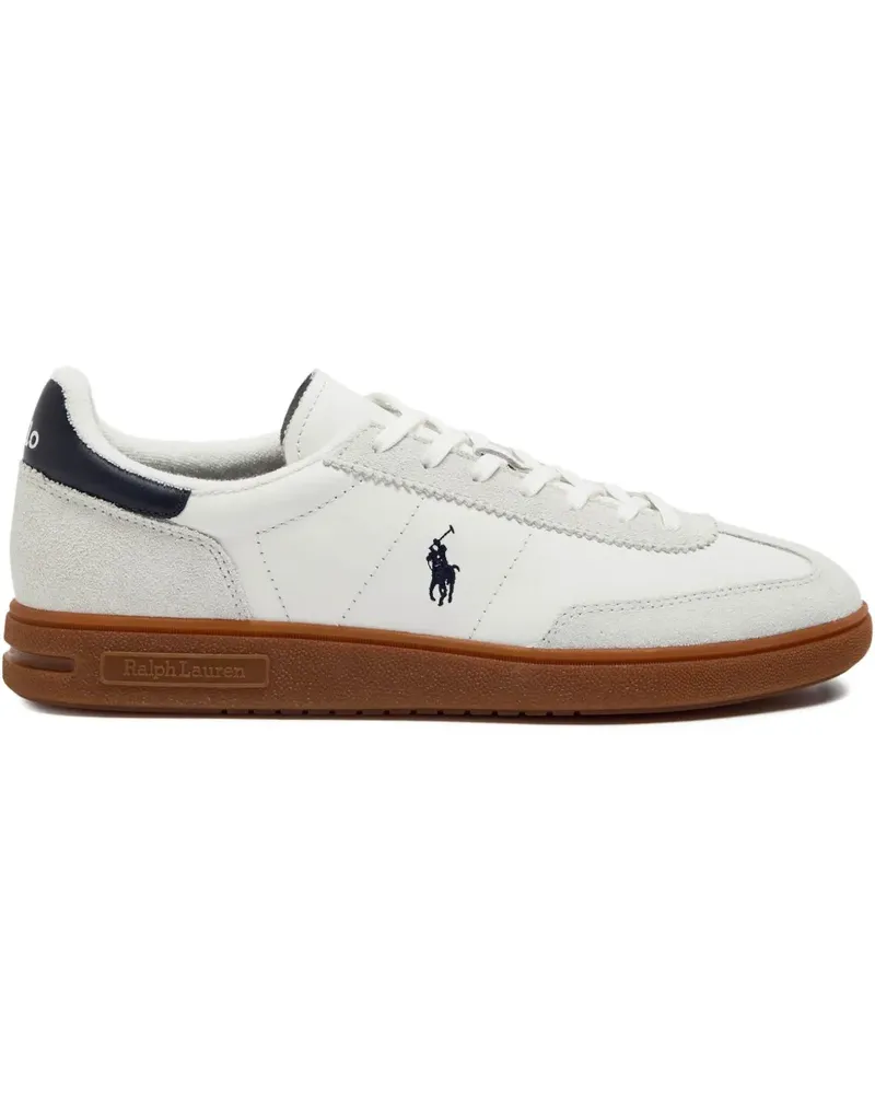 Ralph Lauren Sneakers mit Logo-Stickerei - Weiß Weiß